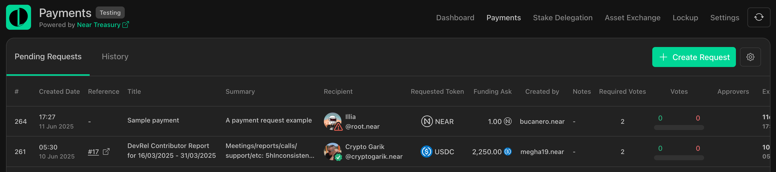 Payments