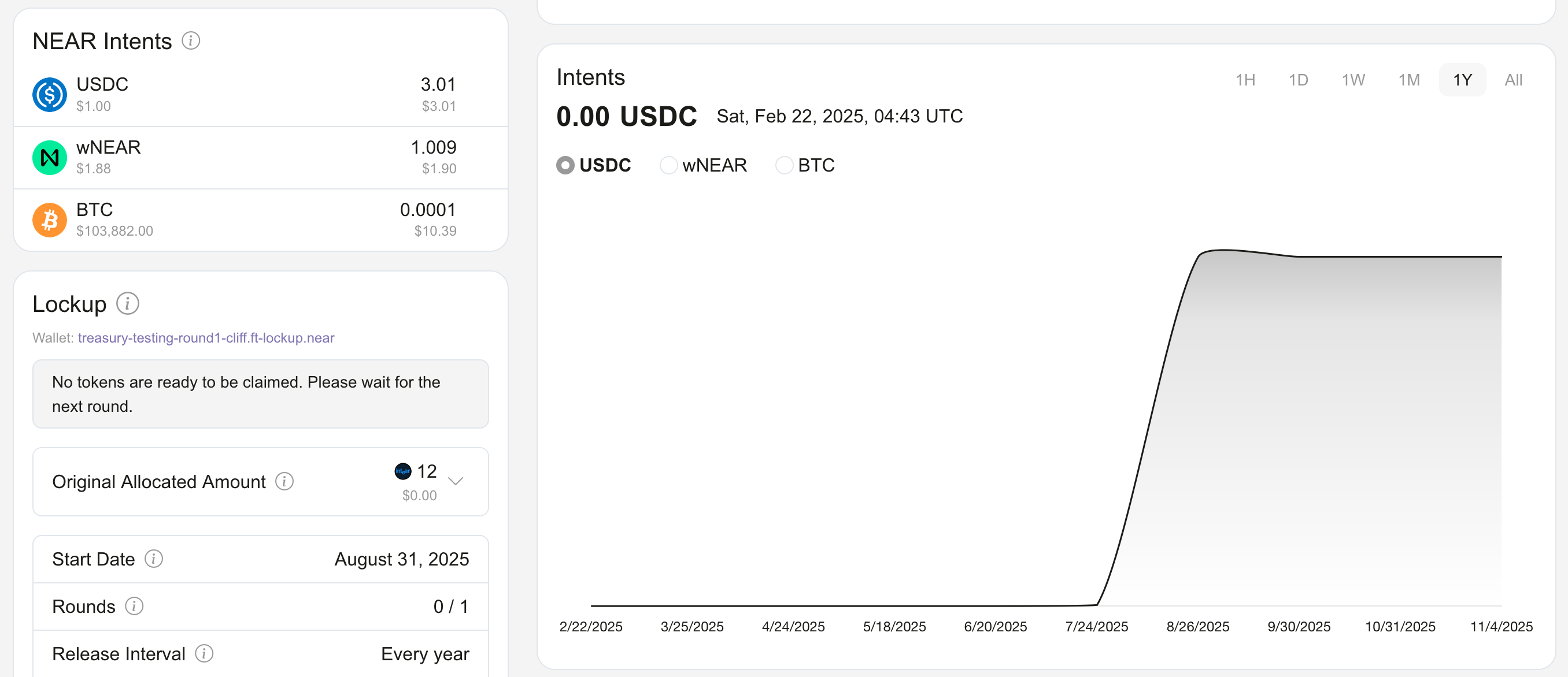Token Amount Display