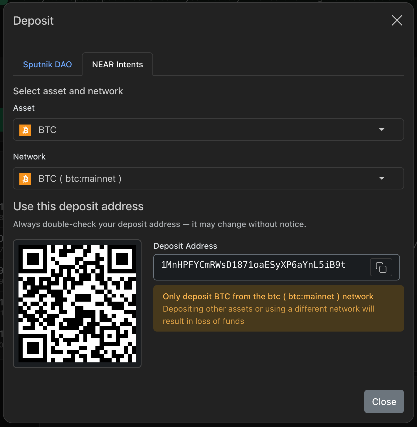 Bitcoin Deposit