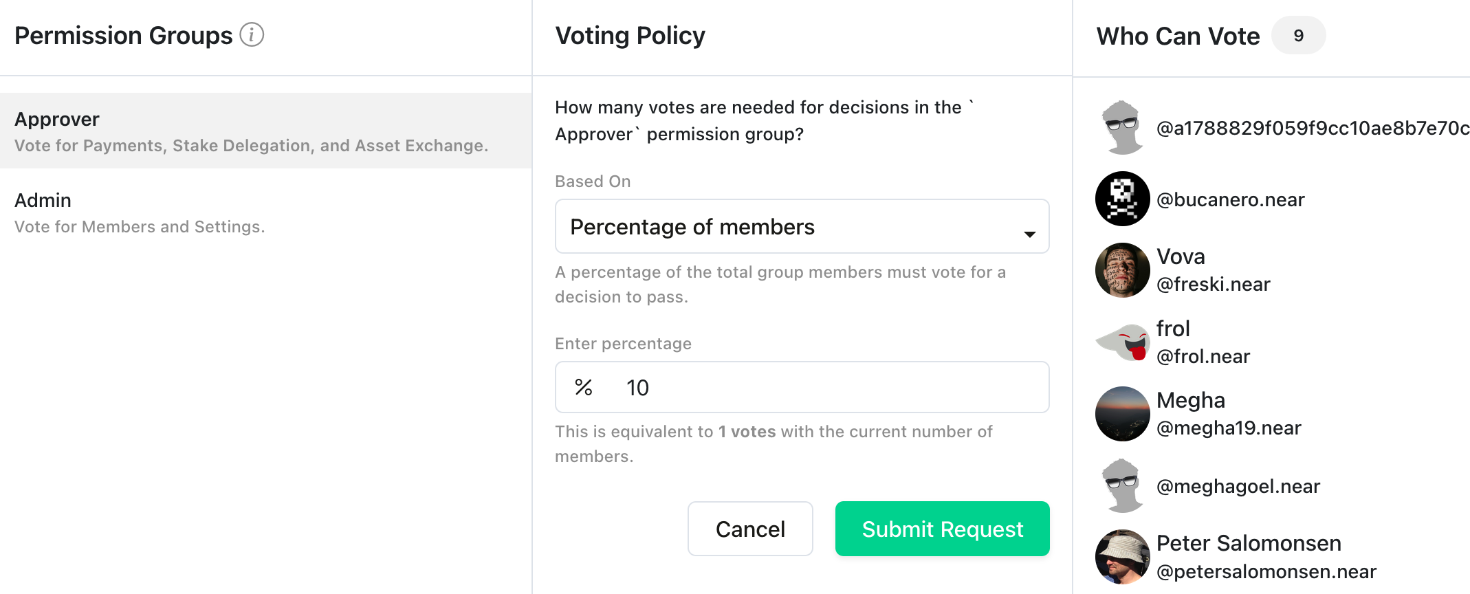voting thresholds